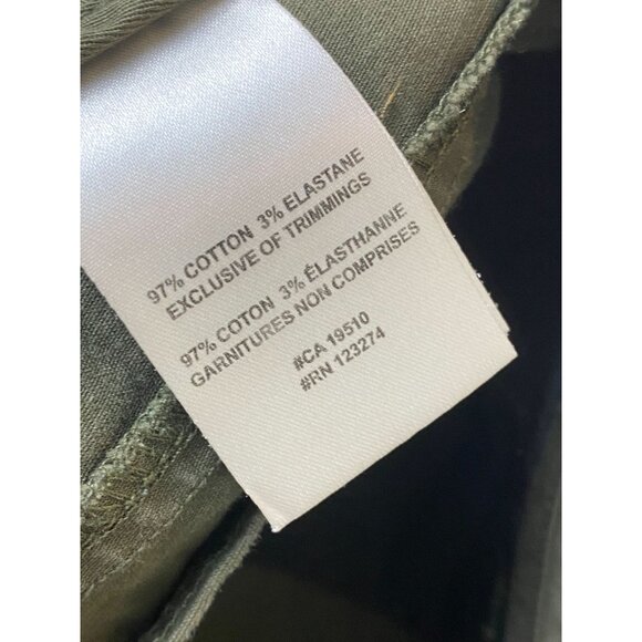 Lole Womens Olive Green Cotton Bermuda Shorts Size 8 Casual - Picture 8 of 16